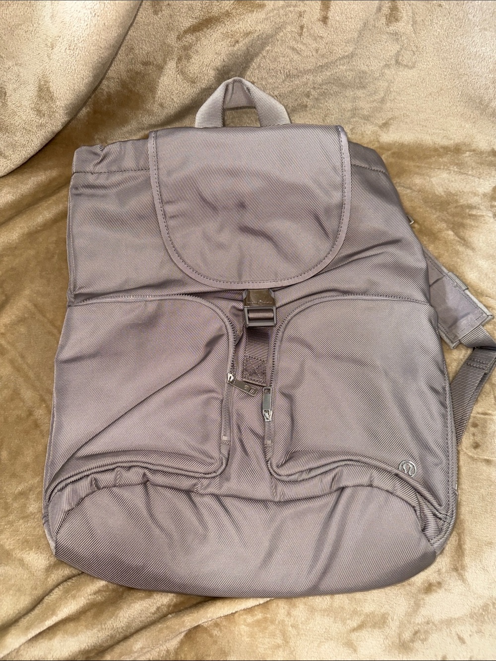 lululemon athletica Taupe Women's Backpack with Front Pockets